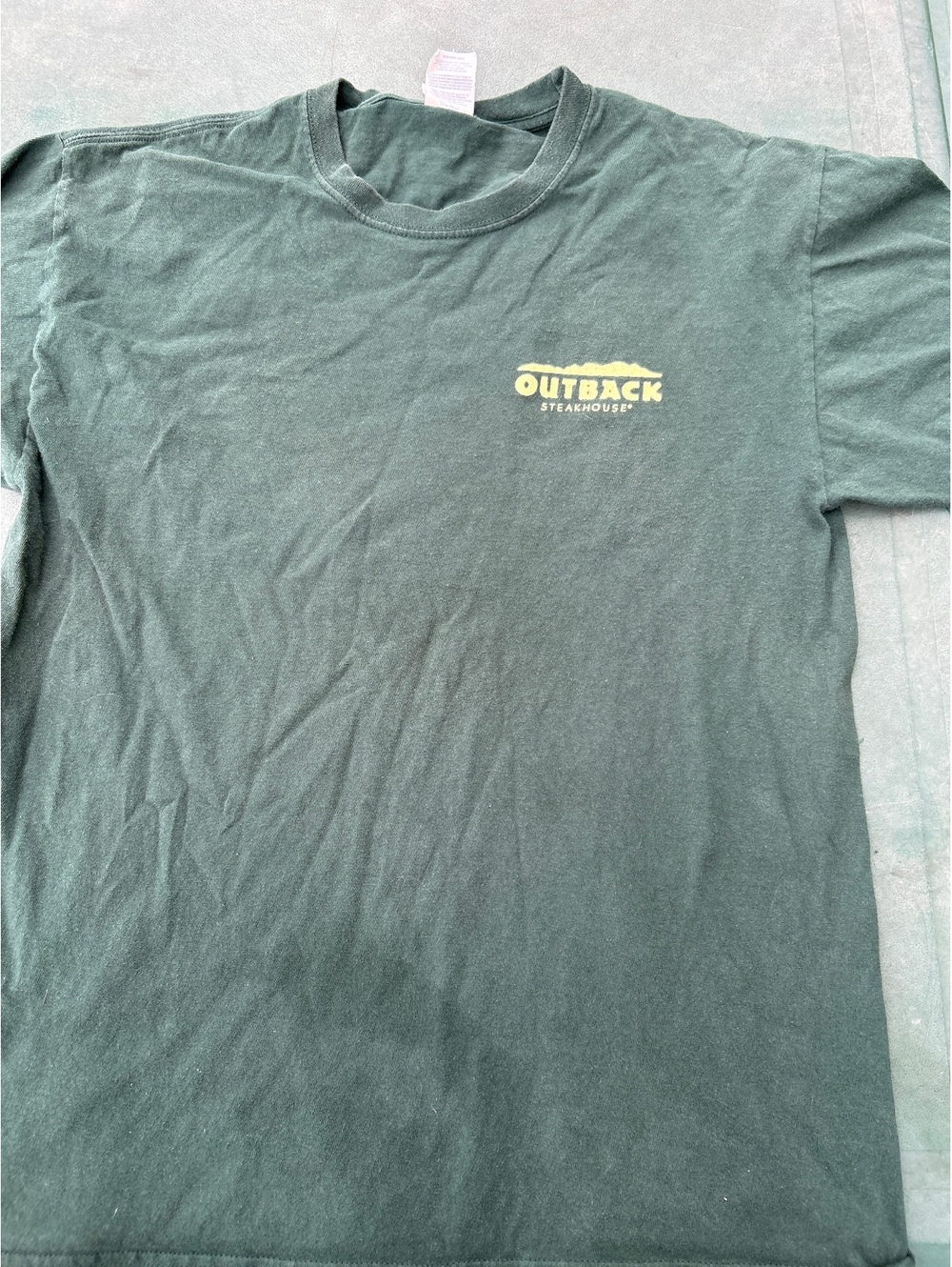 Port & Company Outback Steakhouse Graphic T-Shirt Green Large
